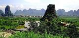 Gebirgslandschaft in der Nähe von Guilin